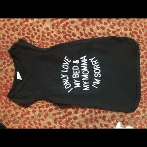 I only love my bed & my mama dog shirt